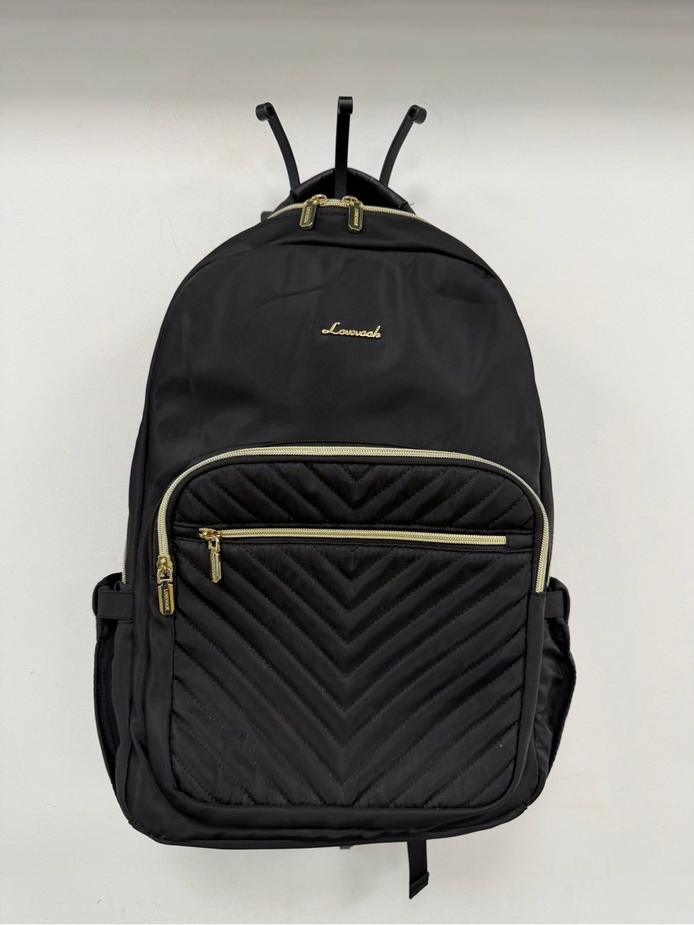 Black Quilted Backpack